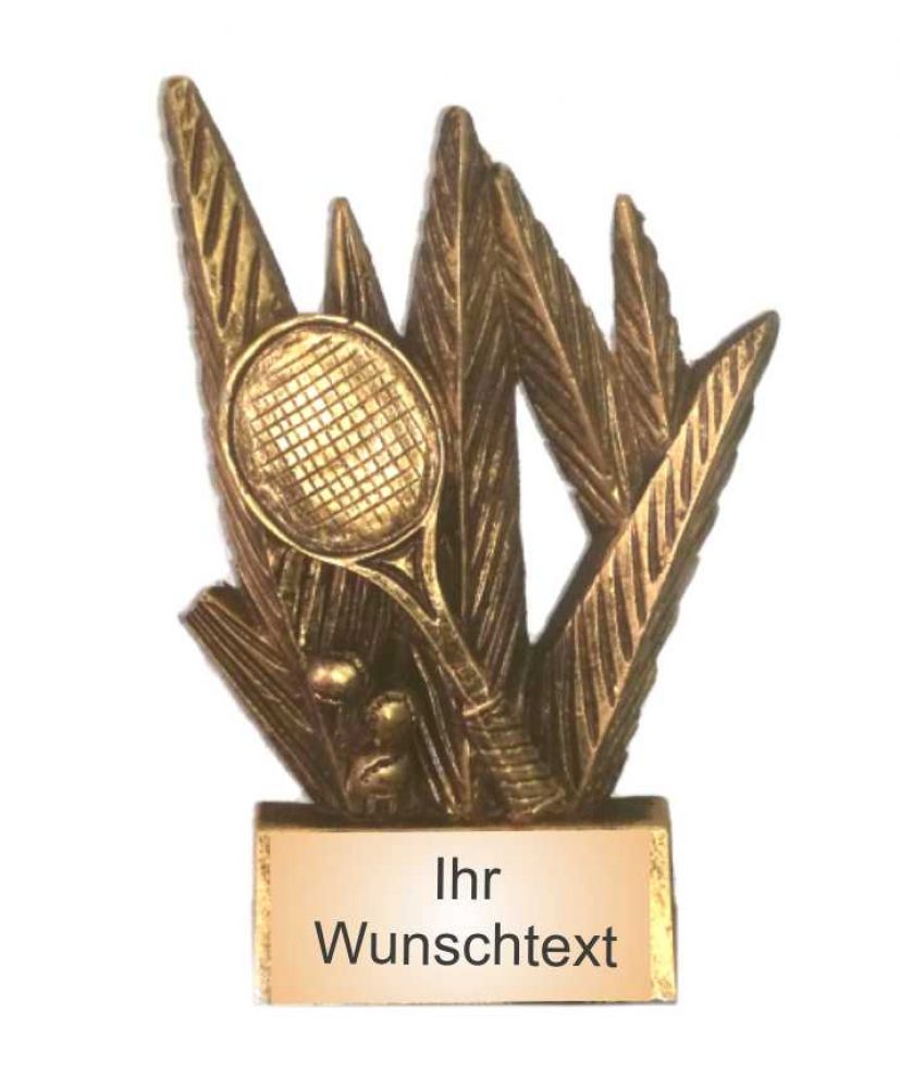 Schöne Resinafigur mit Tennismotiv