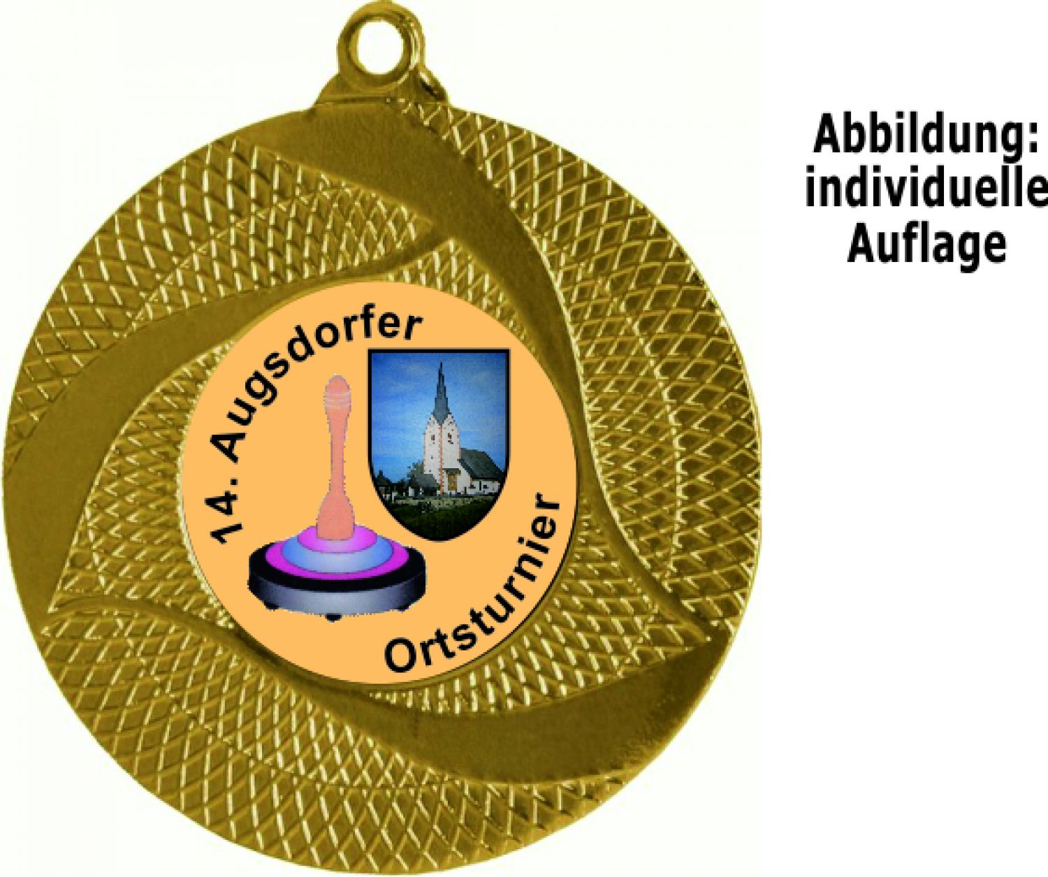 Medaille MMC8050 - gold-, silber- und bronzefarben erhältlich