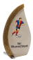 Preview: Holz-Acrylglaskombination 14,5 cm - mit Fußballmotiv