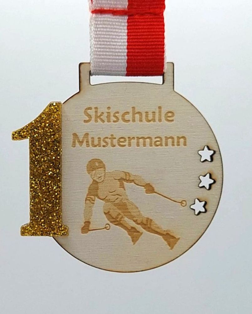 Holzmedaille 1. Platz