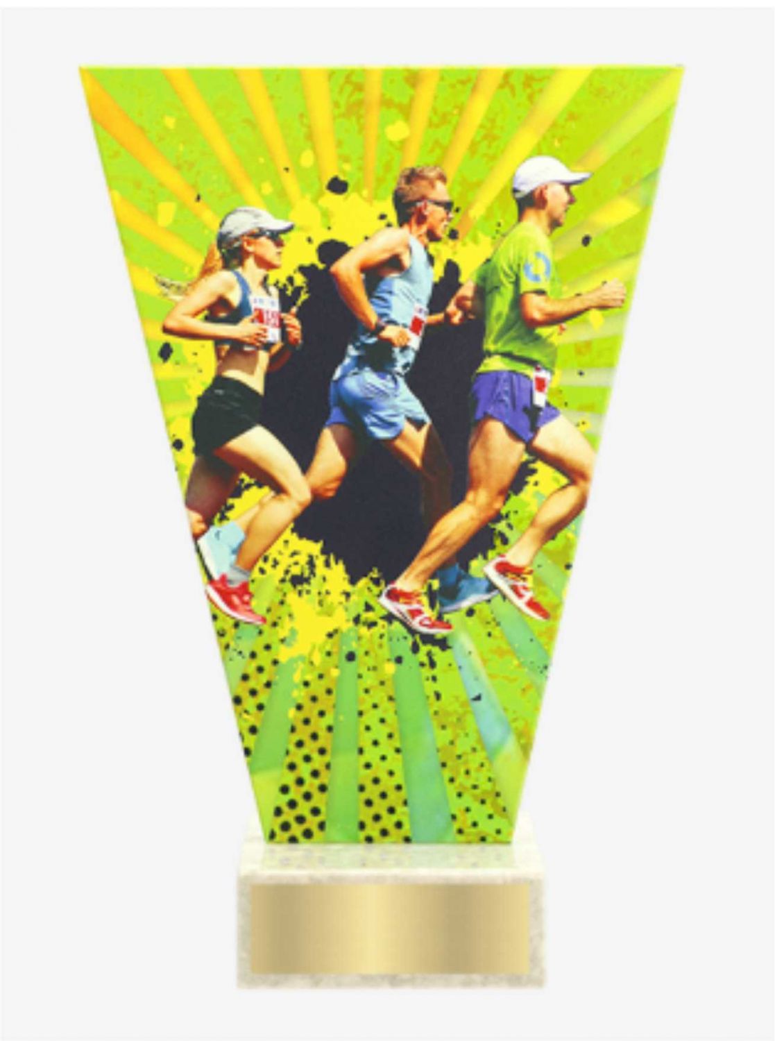 Glastrophäe TRYL-Läufer - Modell A- 20,5 cm -